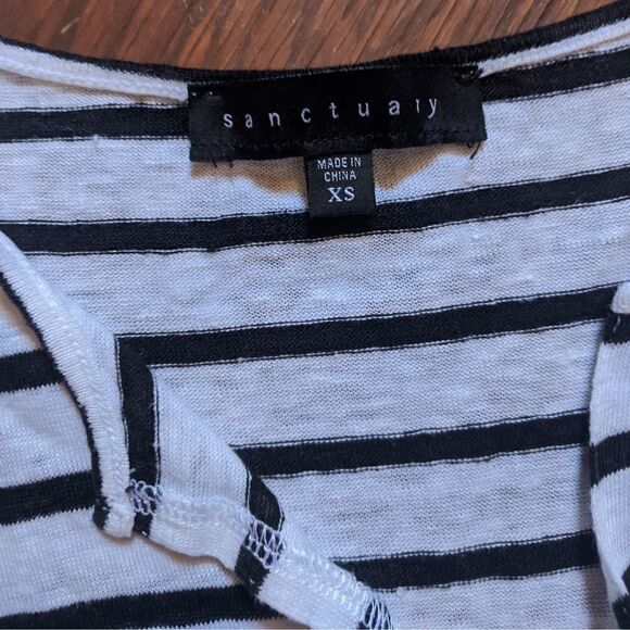 Sanctuary Striped Linen Layered Top - Picture 2 of 6